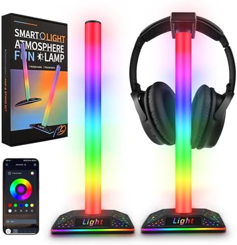 2 StückOumida LED Lightbar, TV Hintergrundbeleuchtung, Gaming Lampe funktioniert RGB Ambient Smart Sync mit Musik und APP Control Steuerung für Gaming Deko PC TV Raumdekoration