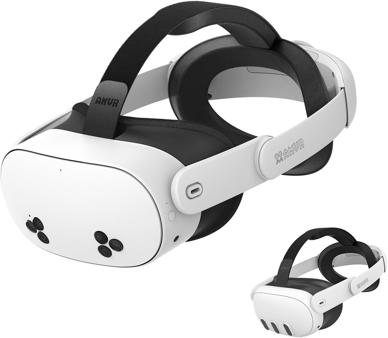 AMVR-Kopfband kompatibel mit Meta/Oculus Quest 3S/Quest 3-Zubehör, 0,45 lb Komfort-Elite-Armbandersatz reduziert Gesichtsstress, verstellbarer Halo-Riemen hält das Headset stabil