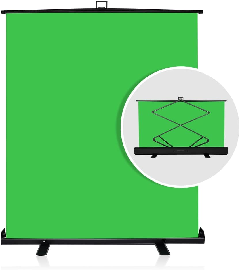 Andoer Green Screen Roll up Grüner Hintergrund, Portable 200cm Faltbarer Chromakey Panel knitterfreier mit Automatisch Verriegelbarem Rahmen Solides Aluminiumgehäuse für Video Live-Spiel: Amazon.de: Elektronik & Foto