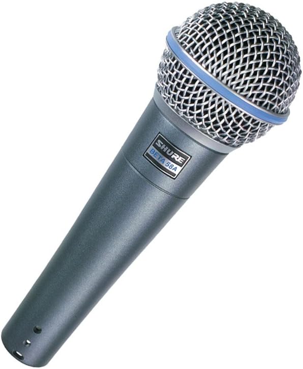 Shure Beta 58A - Dynamisches Gesangsmikrofon mit Supernieren-Richtcharakteristik und XLR-Anschluss