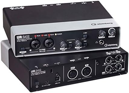 Steinberg UR242 EU USB-Audio-Interface (192 kHz, D-PRE) inkl. MIDI I/O, 45491