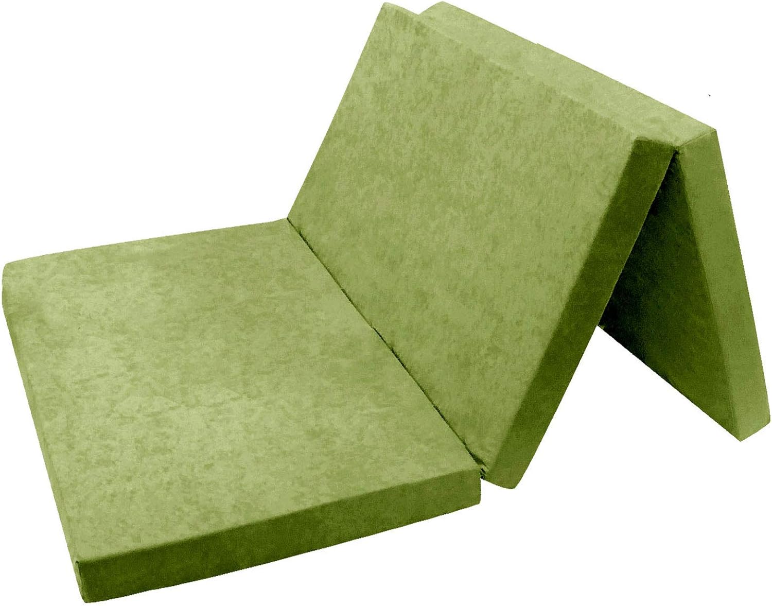 Twirest Klappmatratze Faltbare Gästematratze 120 x 195 x 15 cm Waschbar & Klappbar 4-teilige Faltmatratze mit abnehmbarem Bezug für Reisen Camping Gästebett Grau (120x195, 15.0 Zentimeter)